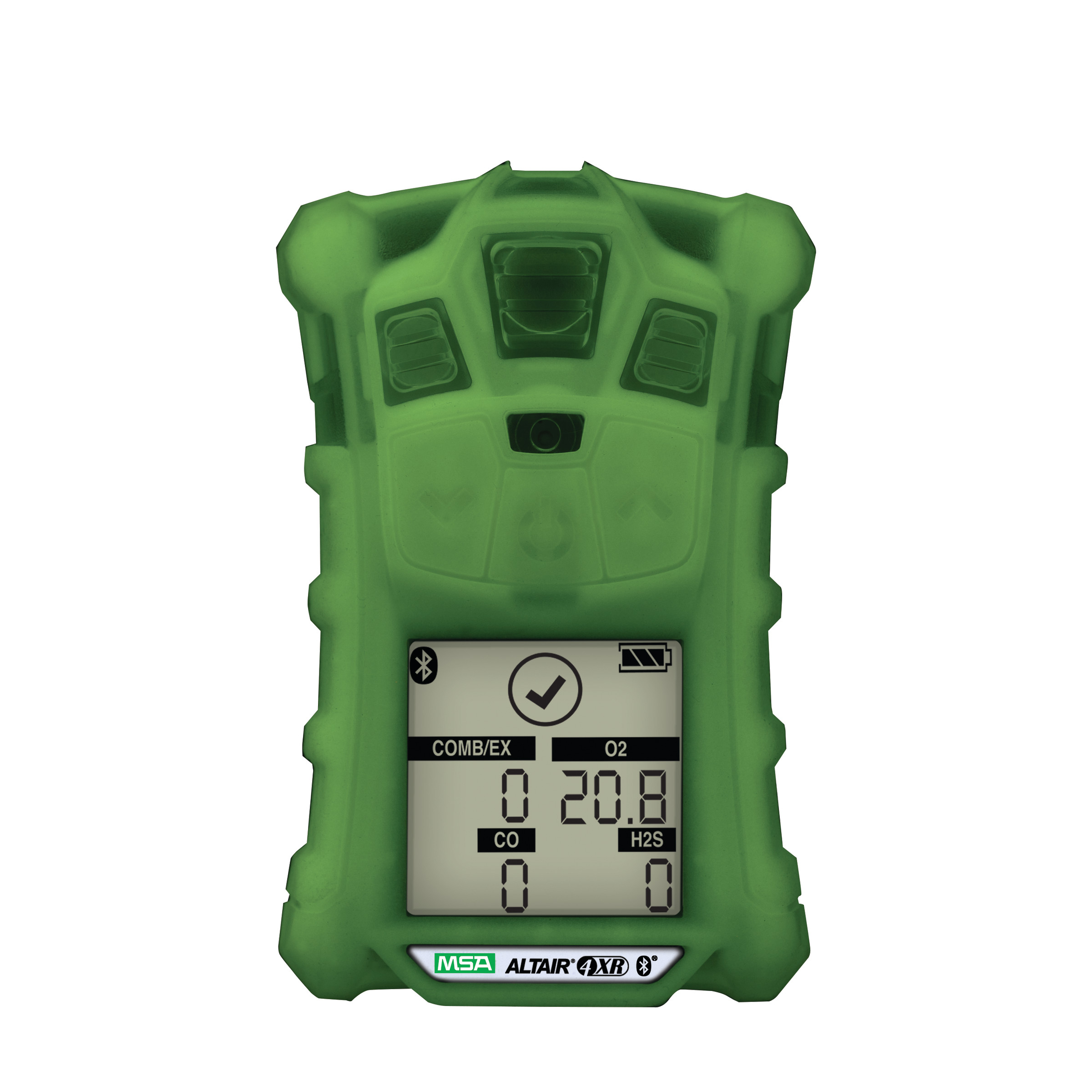 ALTAIR 4XR Multigas Detector, (LEL, O2, H2S & CO), Glow-in-the-dark case, North American charger